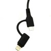 USB кабель Awei CL-53 MicroUSB/Lightning чёрный