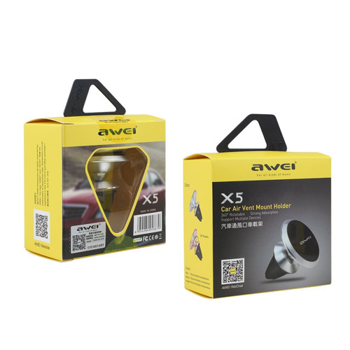 Awei X5 серебристый - держатель автомобильный
