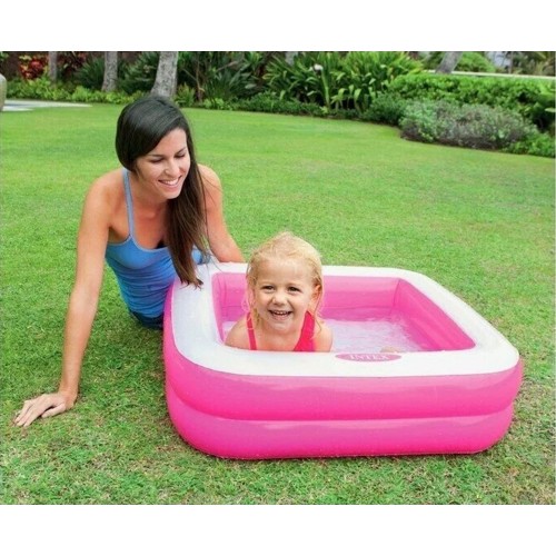 Intex 57100NP розовый - надувной бассейн детский 